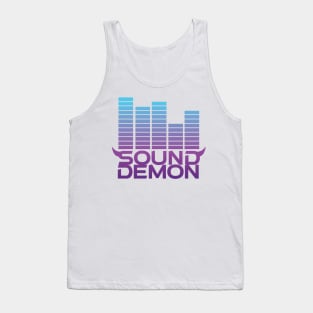 Sound Demon Cool Blue and Purple Tank Top